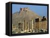 Grand Colonnade and the Arab Castle, Palmyra, Unesco World Heritage Site, Syria, Middle East-Bruno Morandi-Framed Stretched Canvas