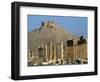 Grand Colonnade and the Arab Castle, Palmyra, Unesco World Heritage Site, Syria, Middle East-Bruno Morandi-Framed Photographic Print