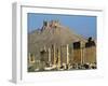 Grand Colonnade and the Arab Castle, Palmyra, Unesco World Heritage Site, Syria, Middle East-Bruno Morandi-Framed Photographic Print