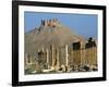 Grand Colonnade and the Arab Castle, Palmyra, Unesco World Heritage Site, Syria, Middle East-Bruno Morandi-Framed Photographic Print