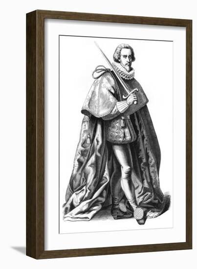 Grand Costume of a Supreme Commander of the French Armies, 16th Century-Cottard-Framed Giclee Print