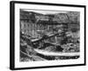 Grand Coulee Dam Being Constructed-null-Framed Photographic Print