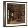 Grand Council Hall of the Doge's Palace in Venice-Heinrich Hansen-Framed Giclee Print