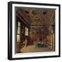 Grand Council Hall of the Doge's Palace in Venice-Heinrich Hansen-Framed Giclee Print