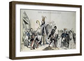 Grand Course Au Clocher Academique-Grandville-Framed Giclee Print