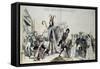 Grand Course Au Clocher Academique-Grandville-Framed Stretched Canvas