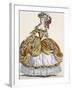 Grand Court Dress in New Style, Engraved by Dupin, Plate 291-Augustin De Saint-aubin-Framed Giclee Print