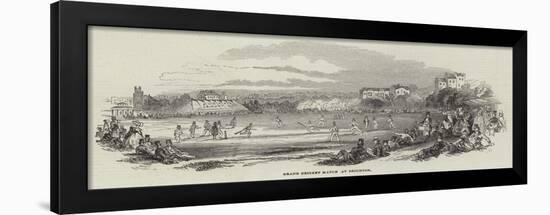 Grand Cricket Match at Brighton-null-Framed Giclee Print
