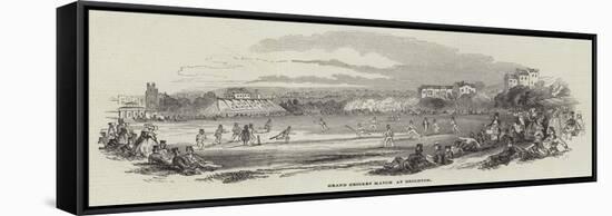 Grand Cricket Match at Brighton-null-Framed Stretched Canvas