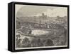 Grand Cricket Match at Durham-null-Framed Stretched Canvas