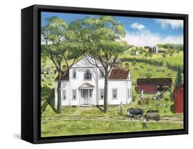 Grand Daughters Visit-Bob Fair-Framed Stretched Canvas
