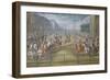 Grand Dauphins Carousel in Courtyard of Stables at Versailles-Jean-Baptiste Martin-Framed Giclee Print