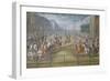 Grand Dauphins Carousel in Courtyard of Stables at Versailles-Jean-Baptiste Martin-Framed Giclee Print