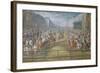 Grand Dauphins Carousel in Courtyard of Stables at Versailles-Jean-Baptiste Martin-Framed Giclee Print