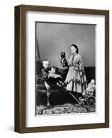 Grand Duchess Maria Alexandrovna and Grand Duke Sergei Alexandrovich of Russia, C1862-C1863-null-Framed Giclee Print