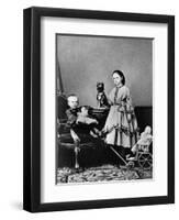 Grand Duchess Maria Alexandrovna and Grand Duke Sergei Alexandrovich of Russia, C1862-C1863-null-Framed Giclee Print