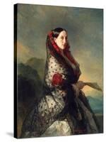 Grand Duchess Maria Nikolaevna of Russia, 1857-Franz Xaver Winterhalter-Stretched Canvas
