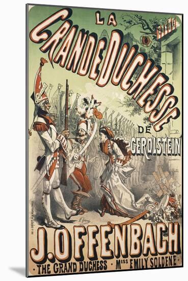 Grand Duchess of Gerolstein-Jules Chéret-Mounted Giclee Print