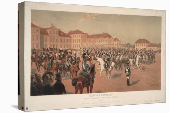 Grand Duke Constantine Pavlovich of Russia at Cavalry Review on the Saxon Square in Warsaw, 1824-Jan Rosen-Stretched Canvas