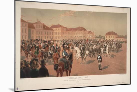Grand Duke Constantine Pavlovich of Russia at Cavalry Review on the Saxon Square in Warsaw, 1824-Jan Rosen-Mounted Giclee Print