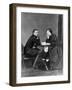 Grand Duke Nicholas Nikolaevich (The Elde) of Russia with His Wife and Son, C1861-C1863-null-Framed Giclee Print