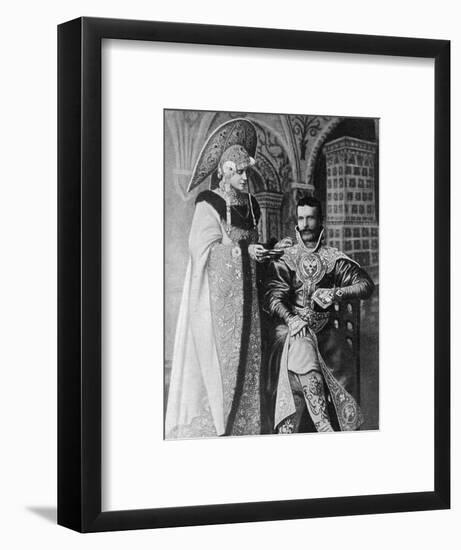 Grand Duke Serge Alexandovich and Wife-null-Framed Art Print