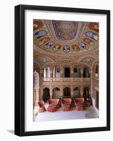 Grand Entrance Hall to the Fort at the Base of the Hill on Which the Fort Sits, Kuchaman, India-John Henry Claude Wilson-Framed Photographic Print
