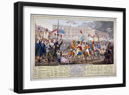 Grand Entrance to Bamboozl'em, 1821-Theodore Lane-Framed Giclee Print