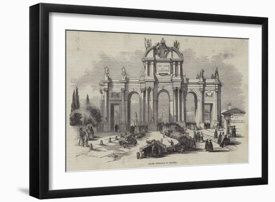 Grand Entrance to Madrid-null-Framed Giclee Print