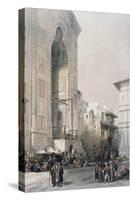Grand Entrance to the Mosque of the Sultan Hassan-David Roberts-Stretched Canvas