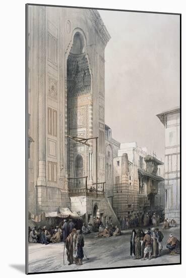Grand Entrance to the Mosque of the Sultan Hassan-David Roberts-Mounted Giclee Print
