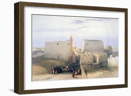 Grand Entrance to the Temple of Luxor, 19th Century-David Roberts-Framed Giclee Print