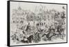 Grand Entry of the Emperor and Empress of Austria into Pesth-null-Framed Stretched Canvas