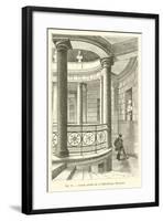 Grand Escalier De La Bibliotheque Mazarine-null-Framed Giclee Print