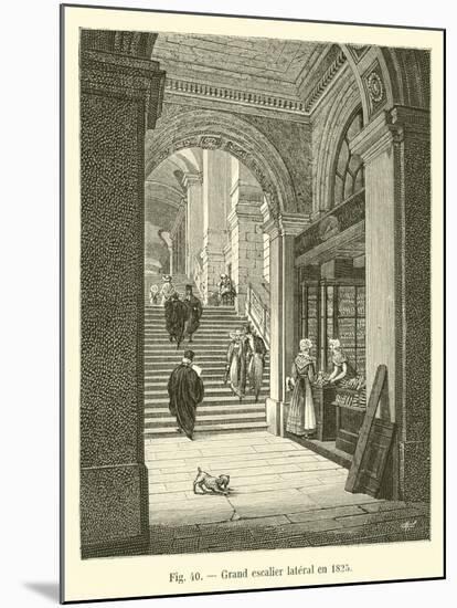 Grand Escalier Lateral En 1825-null-Mounted Giclee Print