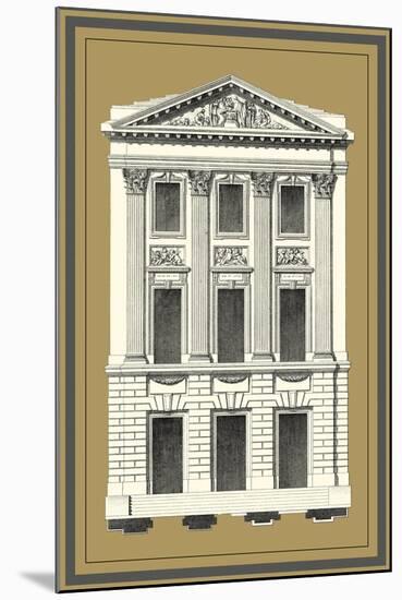 Grand Façade III-null-Mounted Art Print