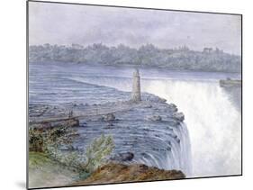 Grand Falls of the Niagara from the Observatory at Goat Island, July 22, 1846-Michael Seymour-Mounted Giclee Print