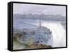 Grand Falls of the Niagara from the Observatory at Goat Island, July 22, 1846-Michael Seymour-Framed Stretched Canvas