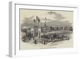 Grand Federal Rifle Match, the Shooting Court at Geneva-null-Framed Giclee Print