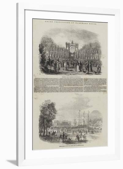 Grand Festivities at Harewood House-null-Framed Giclee Print