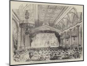 Grand Fete at the Hotel De Ville, Paris, in Honour of the Peace Plenipotentiaries-null-Mounted Giclee Print
