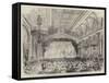 Grand Fete at the Hotel De Ville, Paris, in Honour of the Peace Plenipotentiaries-null-Framed Stretched Canvas