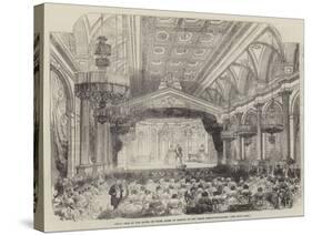 Grand Fete at the Hotel De Ville, Paris, in Honour of the Peace Plenipotentiaries-null-Stretched Canvas