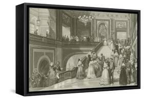 Grand Fete at the Palace of Versailles-Eugene-Louis Lami-Framed Stretched Canvas