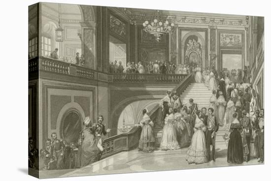 Grand Fete at the Palace of Versailles-Eugene-Louis Lami-Stretched Canvas