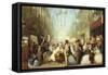 Grand Fete of the Royal Dramatic College, Crystal Palace, c.1860-Alexander Blaikley-Framed Stretched Canvas