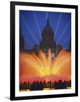 Grand Fountain and National Museum, Barcelona, Spain-Gavin Hellier-Framed Photographic Print