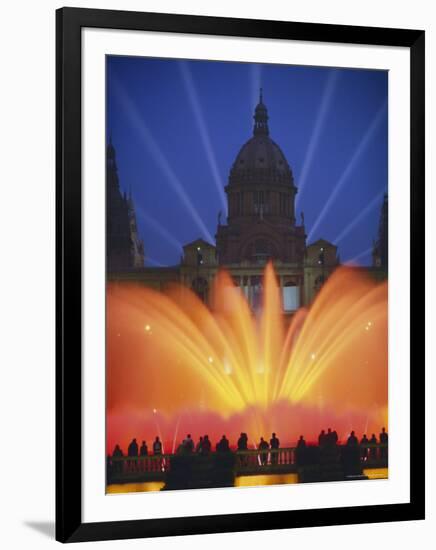 Grand Fountain and National Museum, Barcelona, Spain-Gavin Hellier-Framed Photographic Print