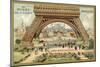 Grand Fountain Beneath the Eiffel Tower, Exposition Universelle, Paris, 1889-null-Mounted Giclee Print