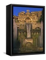 Grand Fountain in the Gardens of the Villa d'Este, Unesco World Heritage Site, Tivoli, Lazio, Italy-Michael Newton-Framed Stretched Canvas